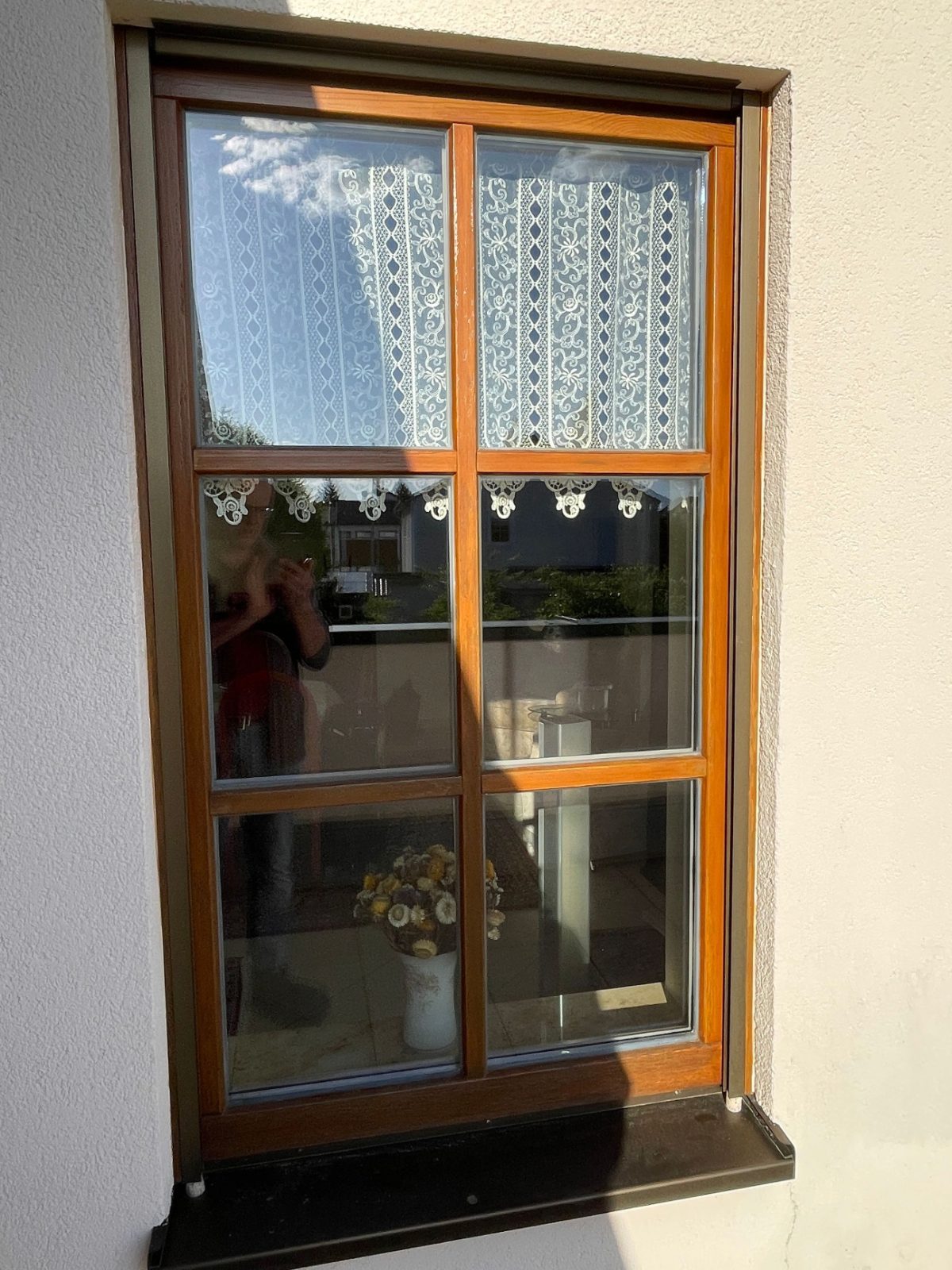 Saniertes Holzfenster