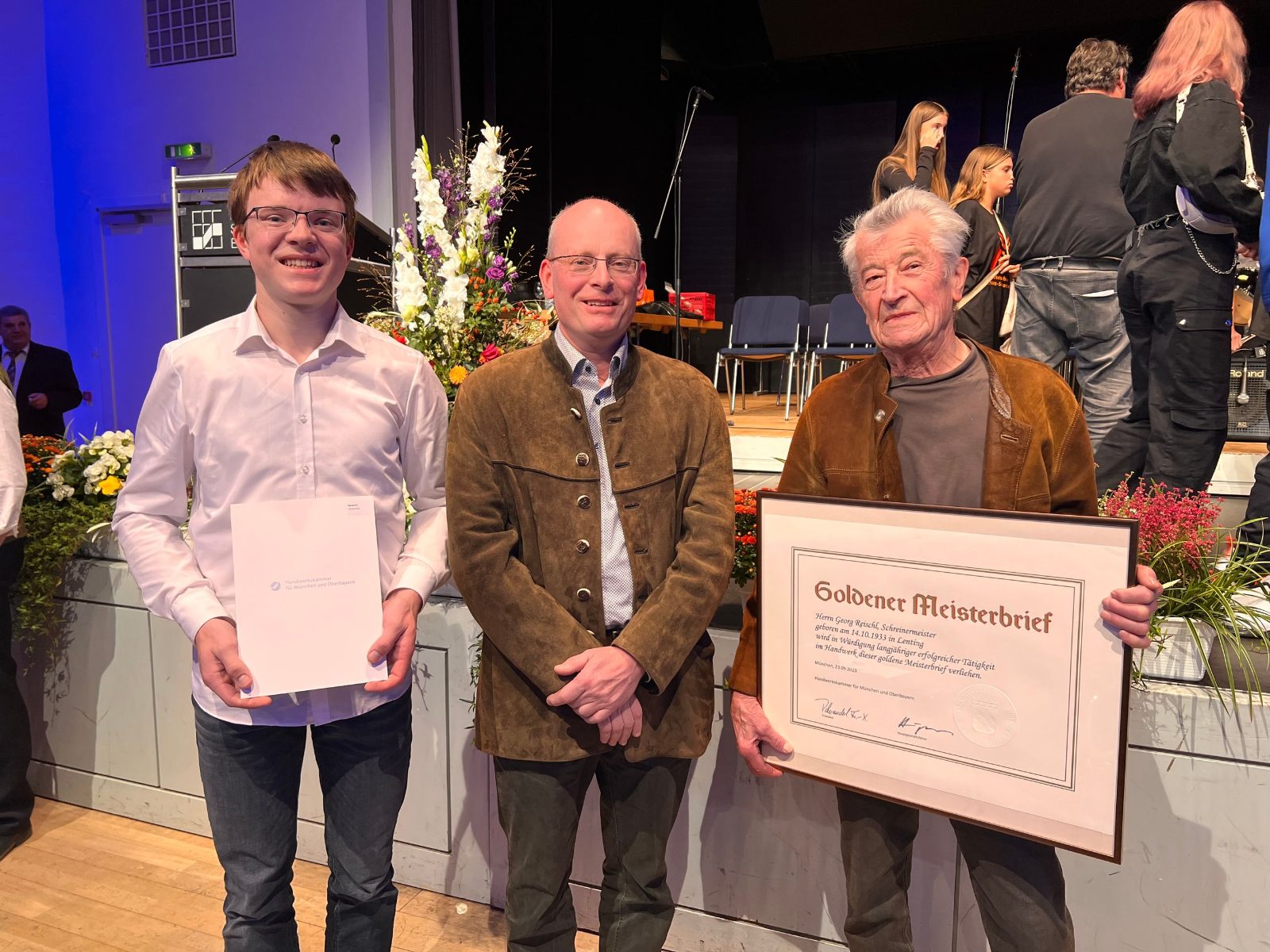 Goldener Meisterbrief für Georg Reischl sen.